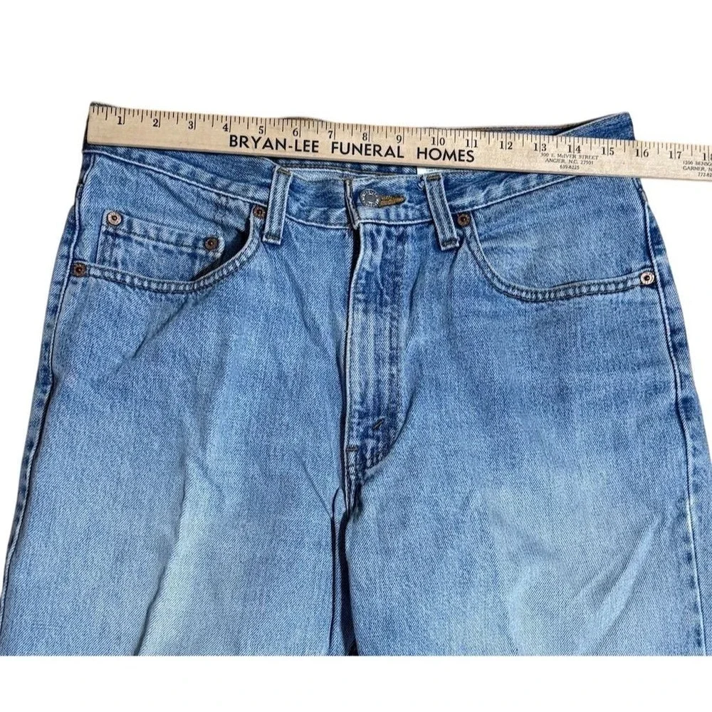 Levi's 550 Men's Vintage Relaxed Fit Jeans‎ Blue W34 L30 black batwing paper tag